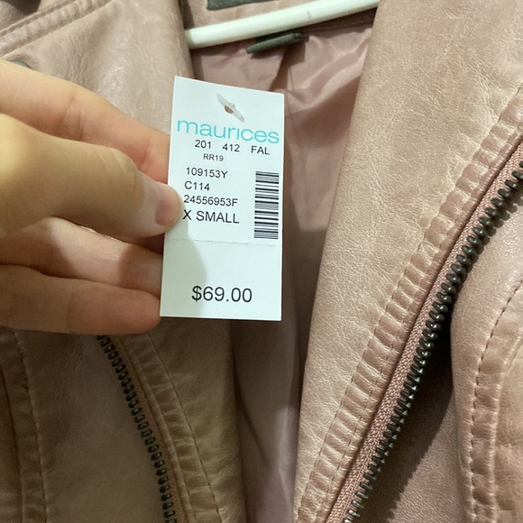 Mauve pleather jacket - Picture 2 of 2